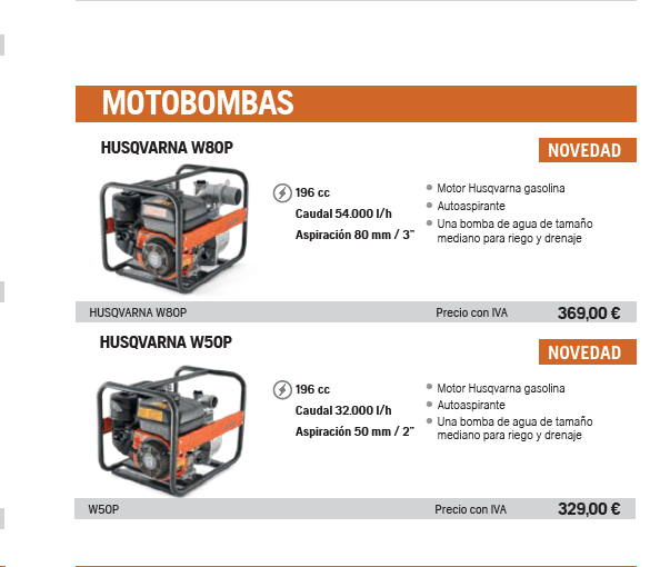 Motobombas Husqvarna, la solución que estás buscando